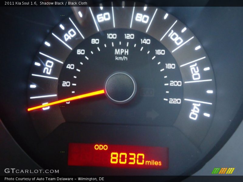 Shadow Black / Black Cloth 2011 Kia Soul 1.6