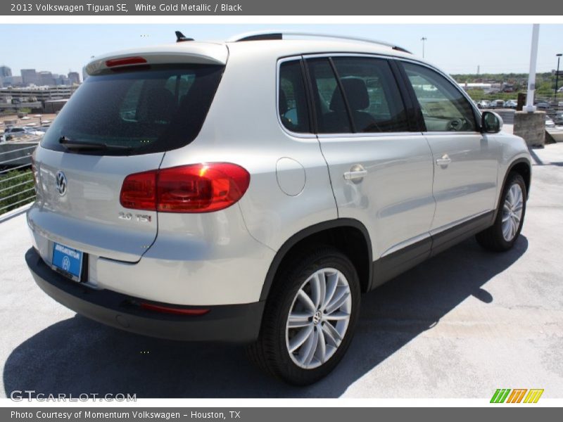 White Gold Metallic / Black 2013 Volkswagen Tiguan SE