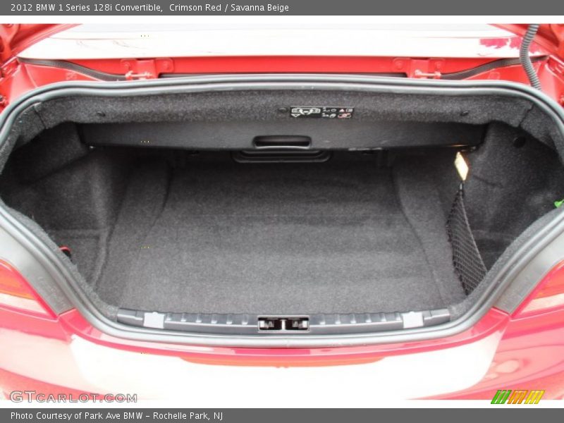  2012 1 Series 128i Convertible Trunk