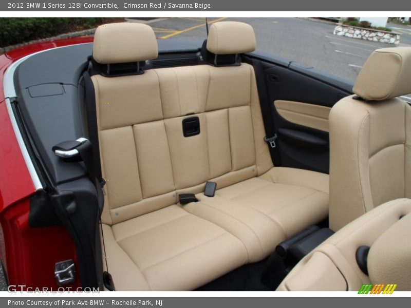 Rear Seat of 2012 1 Series 128i Convertible