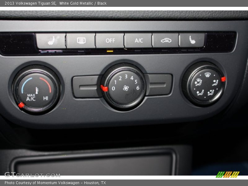 White Gold Metallic / Black 2013 Volkswagen Tiguan SE