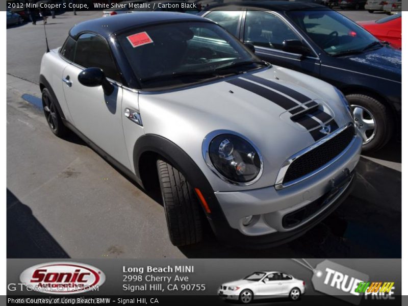 White Silver Metallic / Carbon Black 2012 Mini Cooper S Coupe