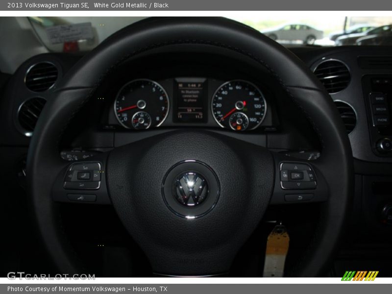 White Gold Metallic / Black 2013 Volkswagen Tiguan SE
