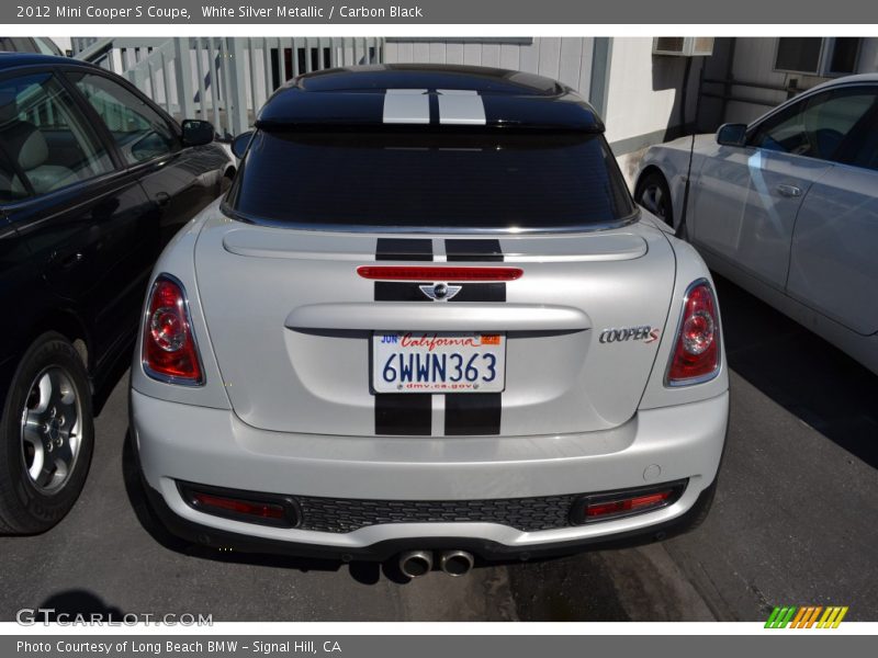 White Silver Metallic / Carbon Black 2012 Mini Cooper S Coupe