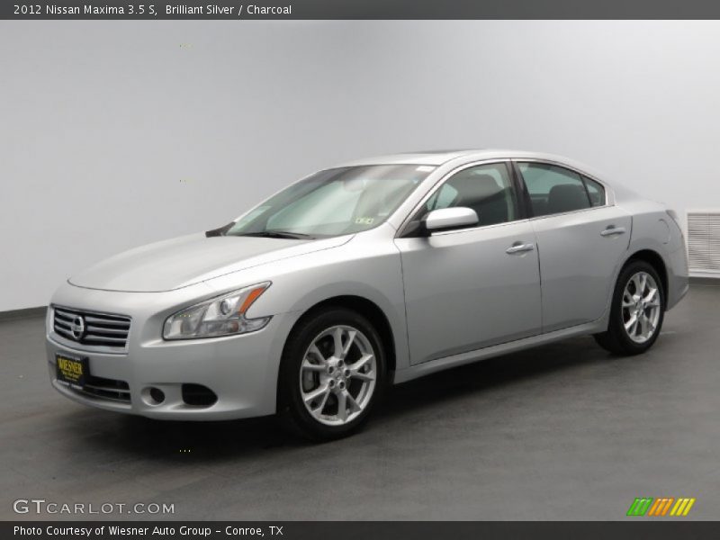 Brilliant Silver / Charcoal 2012 Nissan Maxima 3.5 S