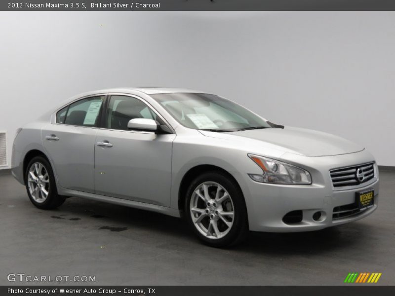 Brilliant Silver / Charcoal 2012 Nissan Maxima 3.5 S
