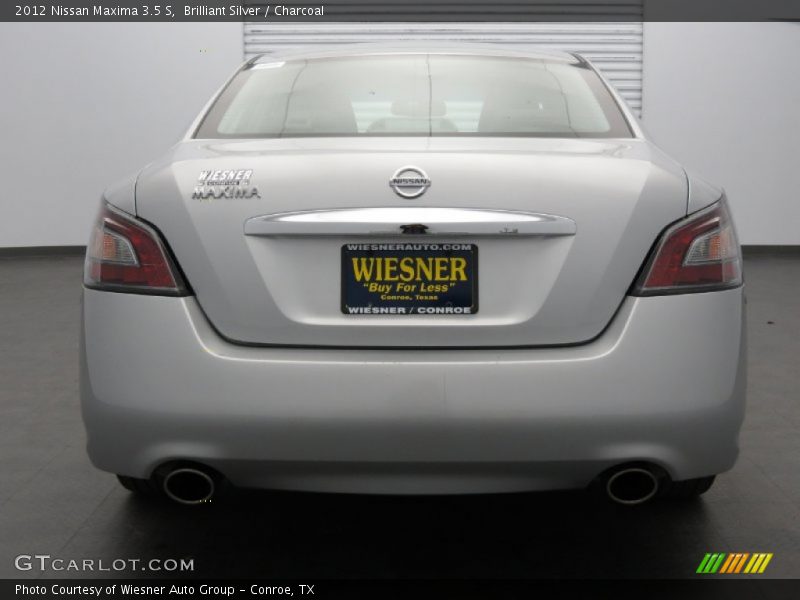 Brilliant Silver / Charcoal 2012 Nissan Maxima 3.5 S