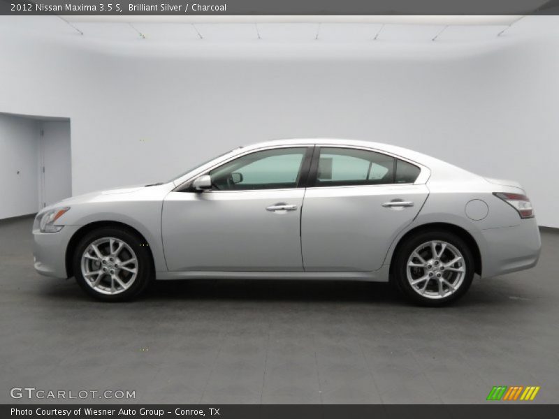 Brilliant Silver / Charcoal 2012 Nissan Maxima 3.5 S