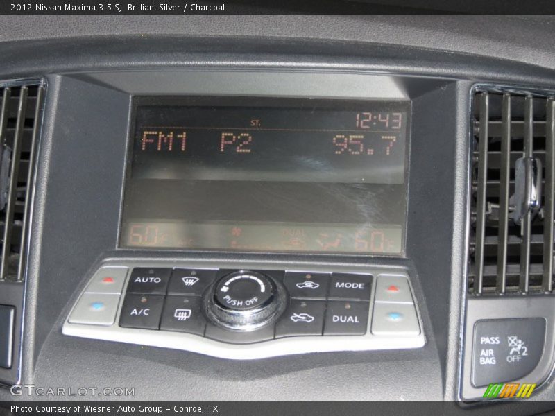 Brilliant Silver / Charcoal 2012 Nissan Maxima 3.5 S