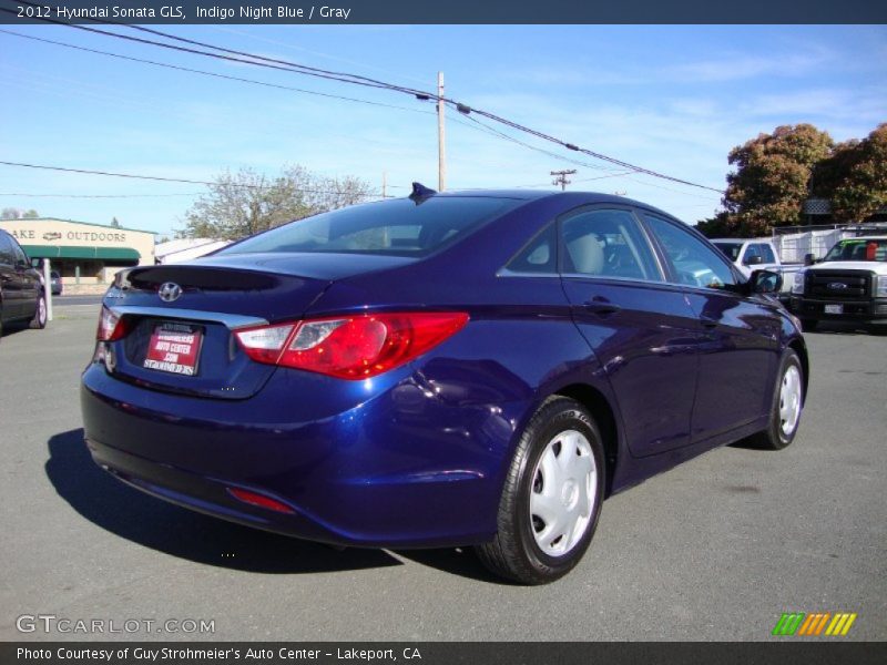 Indigo Night Blue / Gray 2012 Hyundai Sonata GLS