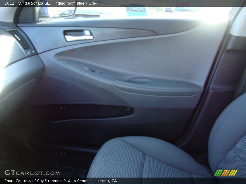 Indigo Night Blue / Gray 2012 Hyundai Sonata GLS