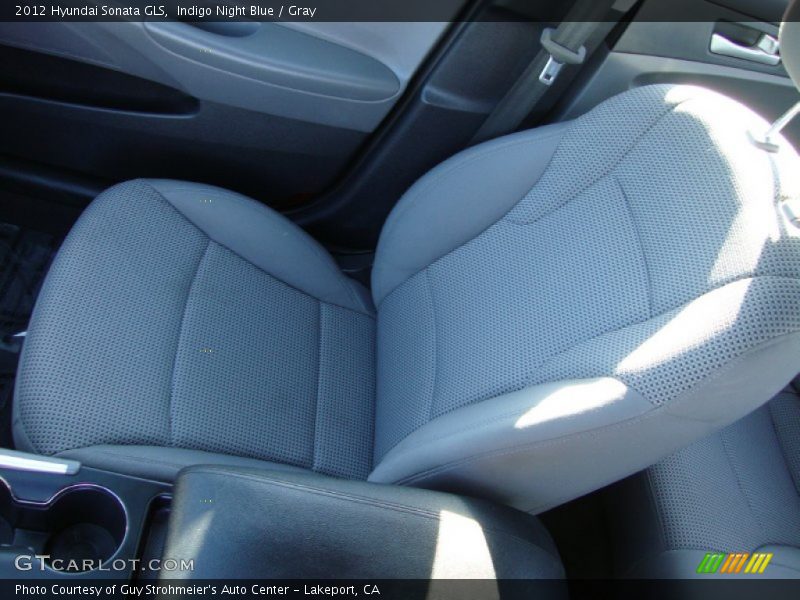 Indigo Night Blue / Gray 2012 Hyundai Sonata GLS