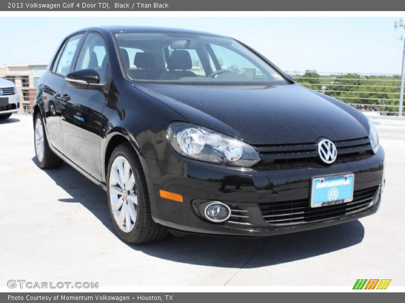 Black / Titan Black 2013 Volkswagen Golf 4 Door TDI