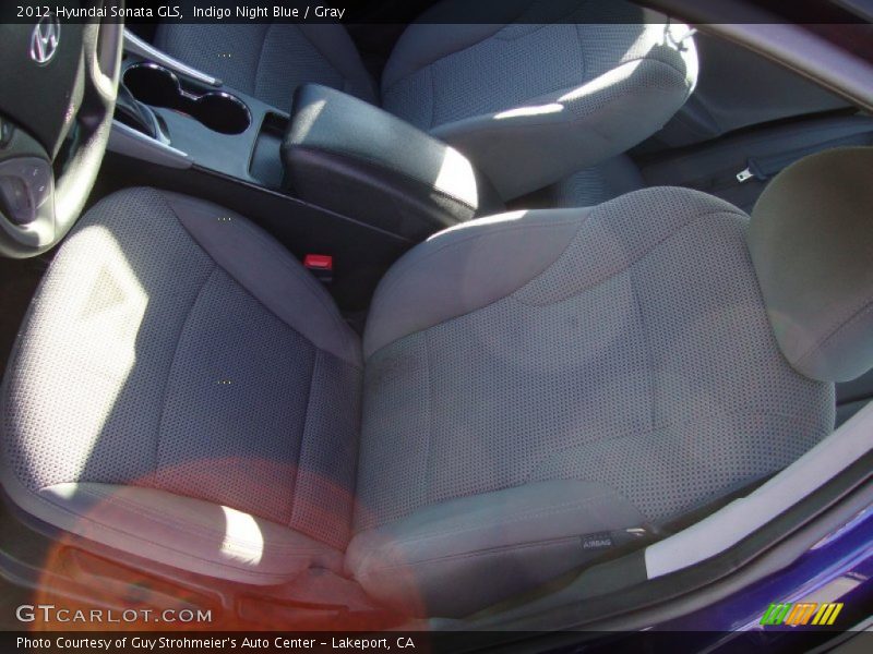 Indigo Night Blue / Gray 2012 Hyundai Sonata GLS