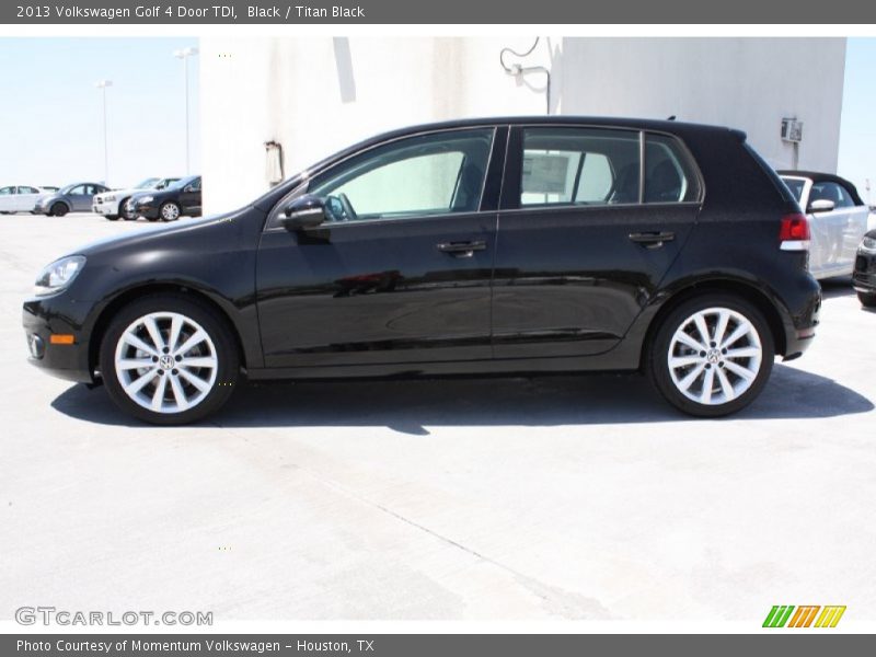 Black / Titan Black 2013 Volkswagen Golf 4 Door TDI