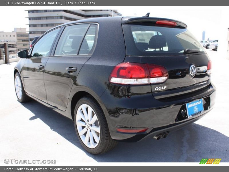 Black / Titan Black 2013 Volkswagen Golf 4 Door TDI