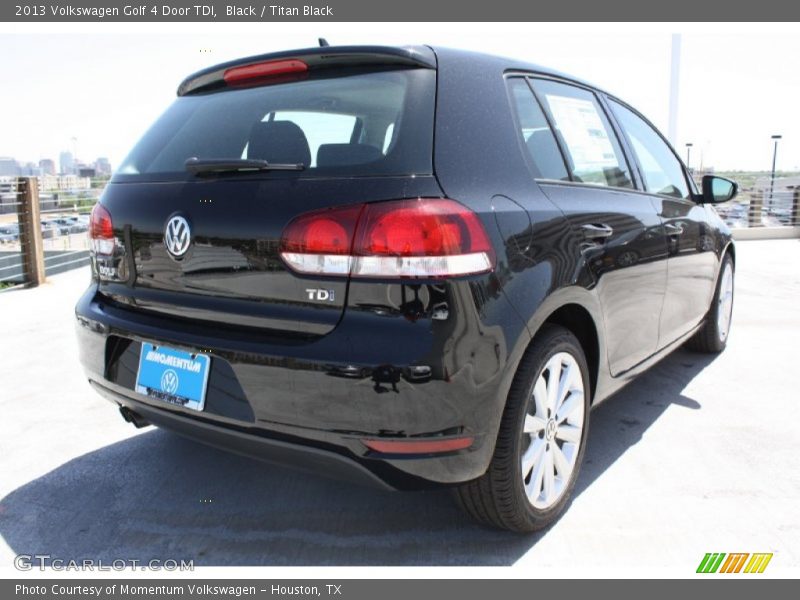 Black / Titan Black 2013 Volkswagen Golf 4 Door TDI