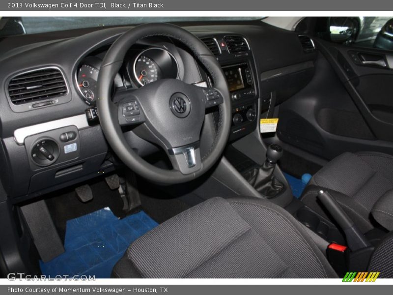 Black / Titan Black 2013 Volkswagen Golf 4 Door TDI