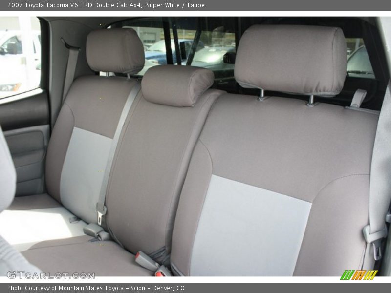 Super White / Taupe 2007 Toyota Tacoma V6 TRD Double Cab 4x4