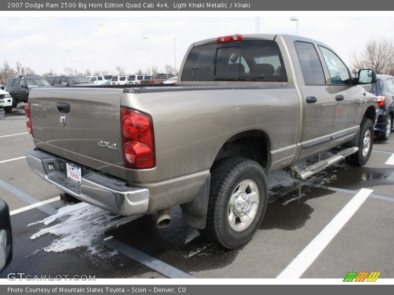 Light Khaki Metallic / Khaki 2007 Dodge Ram 2500 Big Horn Edition Quad Cab 4x4