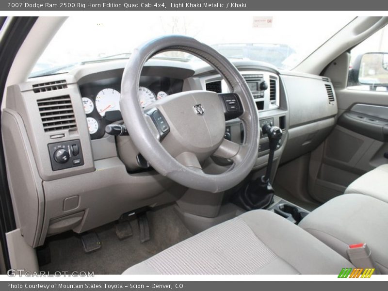 Light Khaki Metallic / Khaki 2007 Dodge Ram 2500 Big Horn Edition Quad Cab 4x4