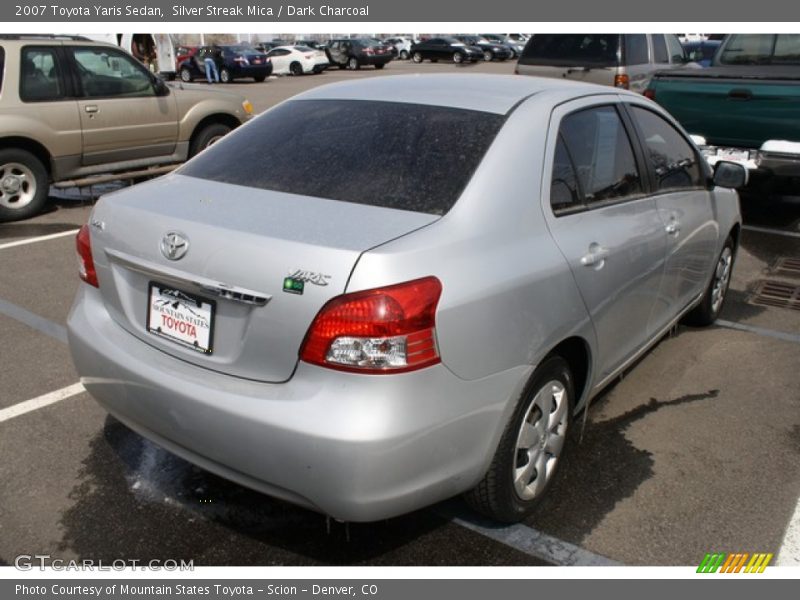 Silver Streak Mica / Dark Charcoal 2007 Toyota Yaris Sedan