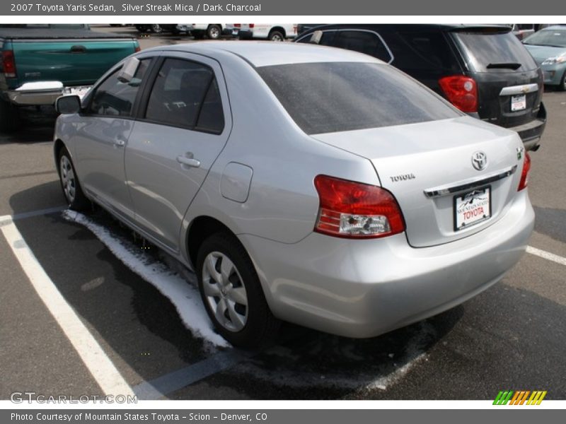 Silver Streak Mica / Dark Charcoal 2007 Toyota Yaris Sedan