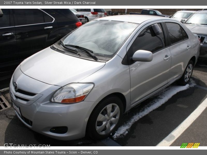 Silver Streak Mica / Dark Charcoal 2007 Toyota Yaris Sedan