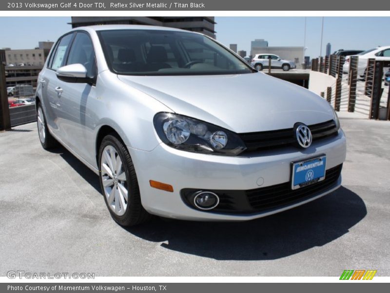 Reflex Silver Metallic / Titan Black 2013 Volkswagen Golf 4 Door TDI