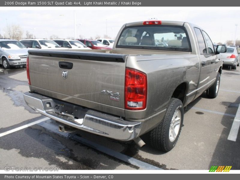 Light Khaki Metallic / Khaki Beige 2006 Dodge Ram 1500 SLT Quad Cab 4x4