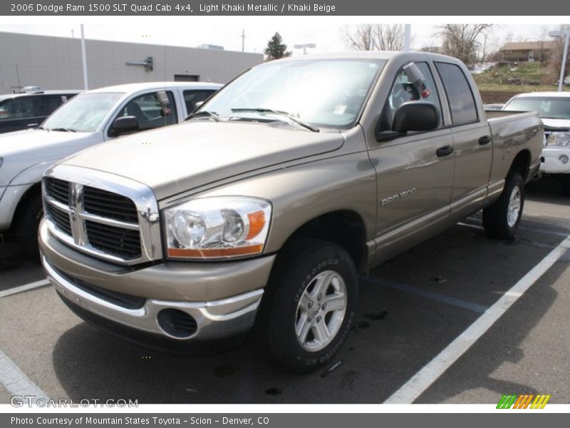 Light Khaki Metallic / Khaki Beige 2006 Dodge Ram 1500 SLT Quad Cab 4x4