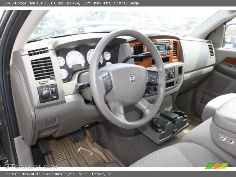 Light Khaki Metallic / Khaki Beige 2006 Dodge Ram 1500 SLT Quad Cab 4x4