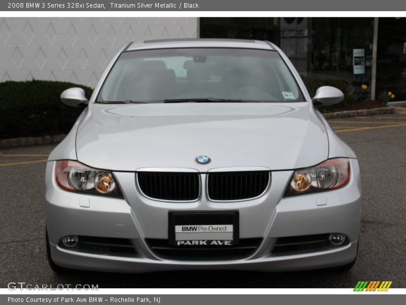 Titanium Silver Metallic / Black 2008 BMW 3 Series 328xi Sedan