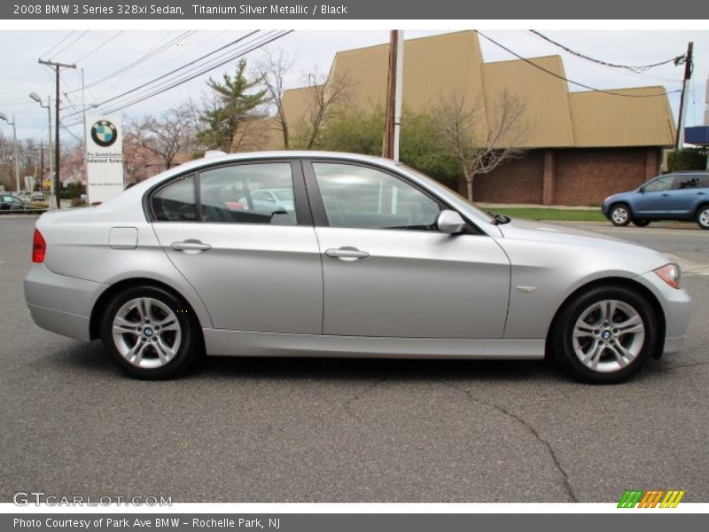 Titanium Silver Metallic / Black 2008 BMW 3 Series 328xi Sedan