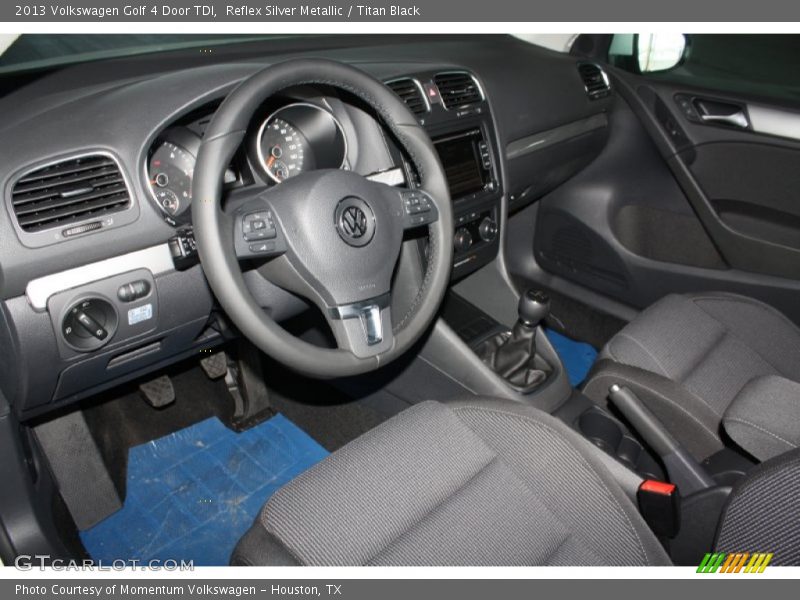 Reflex Silver Metallic / Titan Black 2013 Volkswagen Golf 4 Door TDI