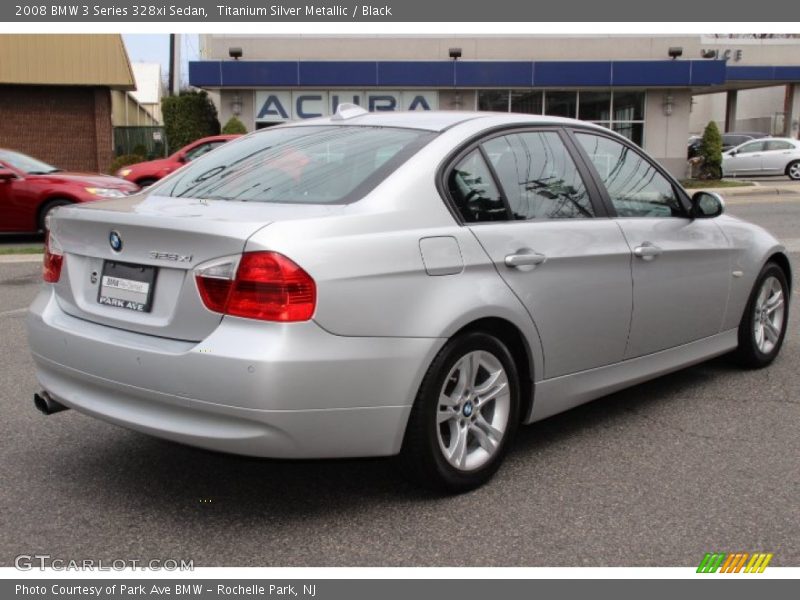 Titanium Silver Metallic / Black 2008 BMW 3 Series 328xi Sedan