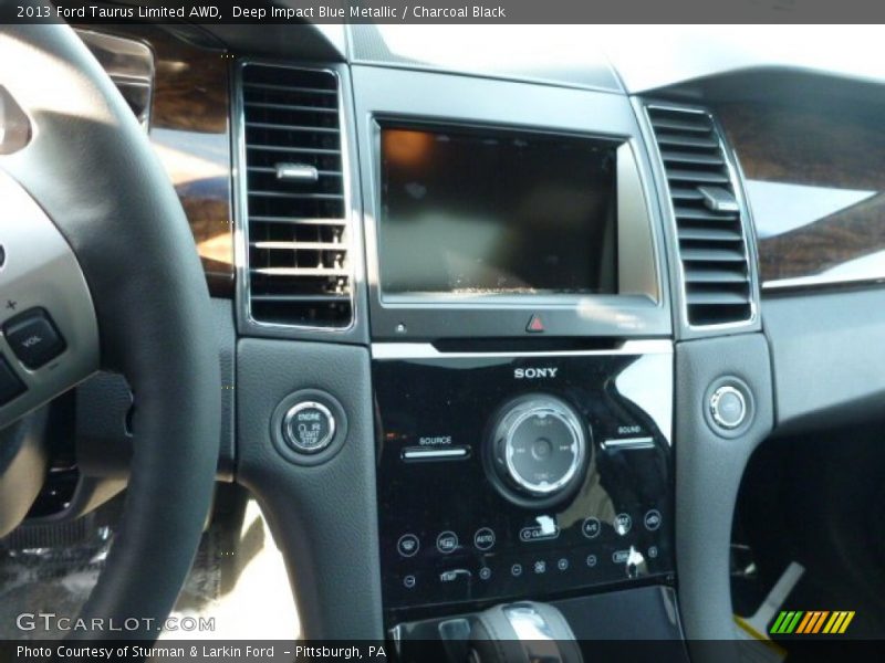 Deep Impact Blue Metallic / Charcoal Black 2013 Ford Taurus Limited AWD