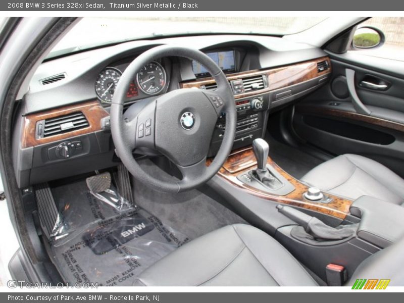 Black Interior - 2008 3 Series 328xi Sedan 