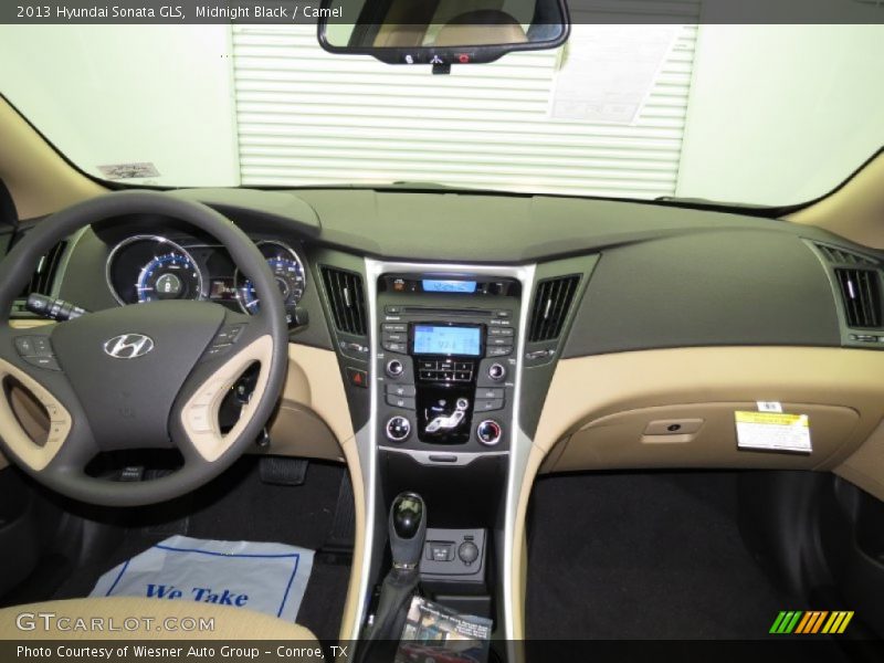 Midnight Black / Camel 2013 Hyundai Sonata GLS