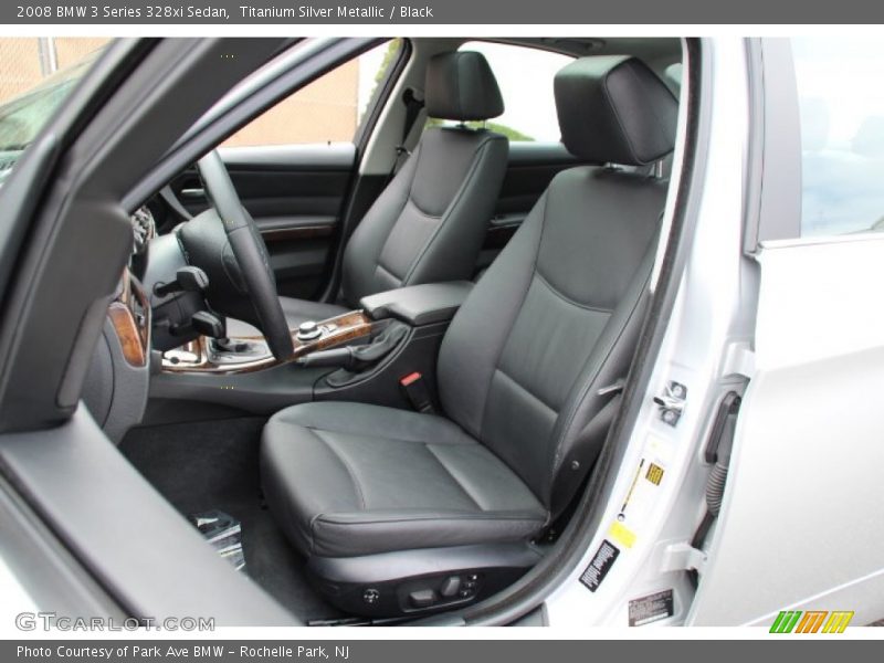 Titanium Silver Metallic / Black 2008 BMW 3 Series 328xi Sedan