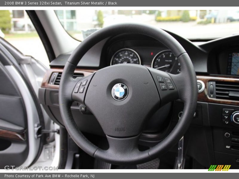 Titanium Silver Metallic / Black 2008 BMW 3 Series 328xi Sedan
