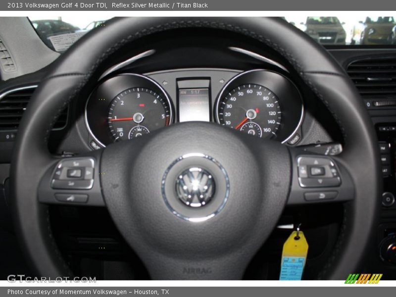 Reflex Silver Metallic / Titan Black 2013 Volkswagen Golf 4 Door TDI