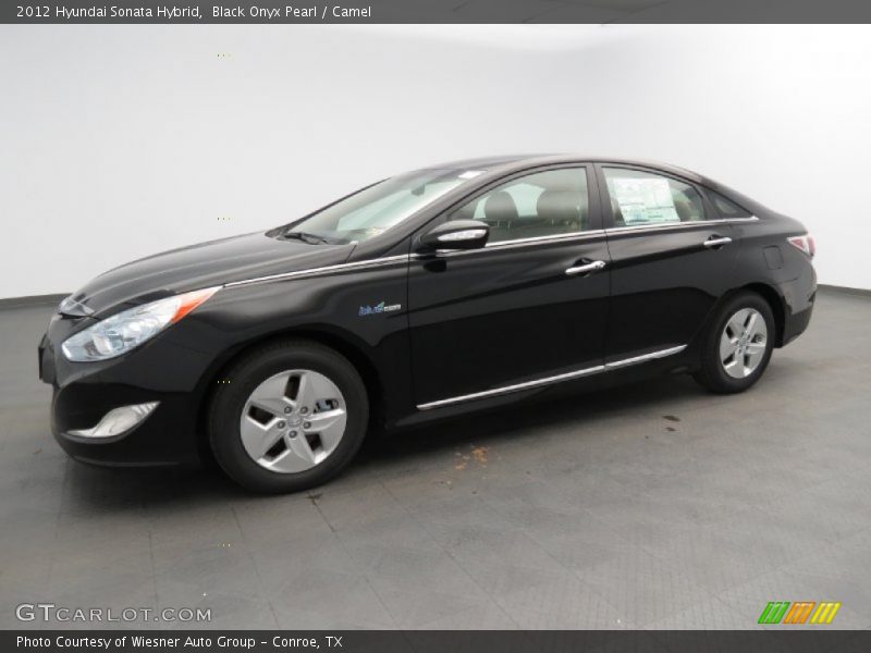 Black Onyx Pearl / Camel 2012 Hyundai Sonata Hybrid