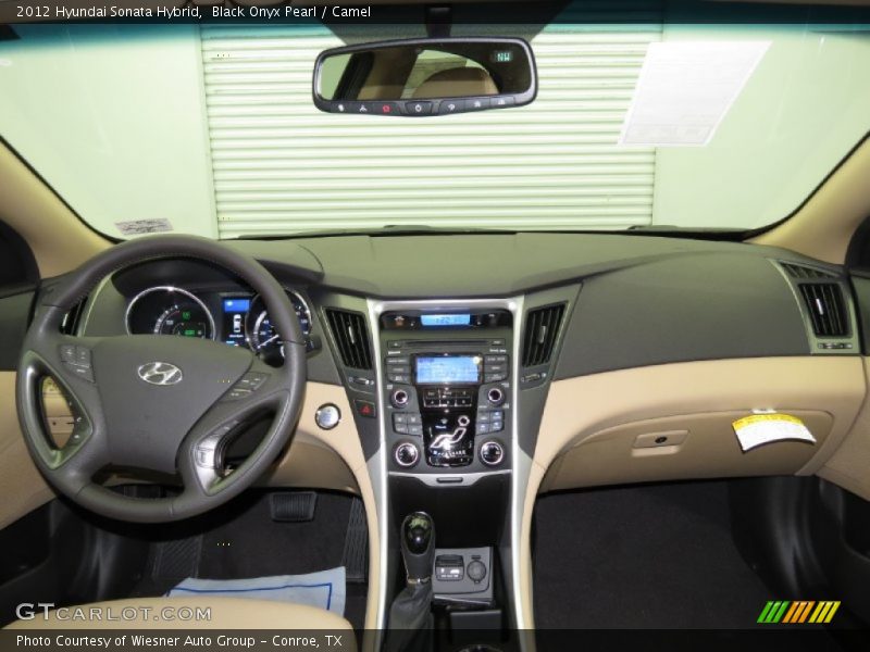 Black Onyx Pearl / Camel 2012 Hyundai Sonata Hybrid