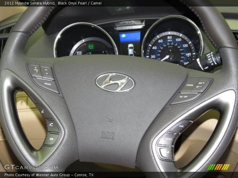 Black Onyx Pearl / Camel 2012 Hyundai Sonata Hybrid