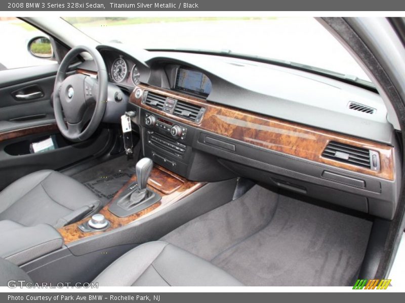 Titanium Silver Metallic / Black 2008 BMW 3 Series 328xi Sedan