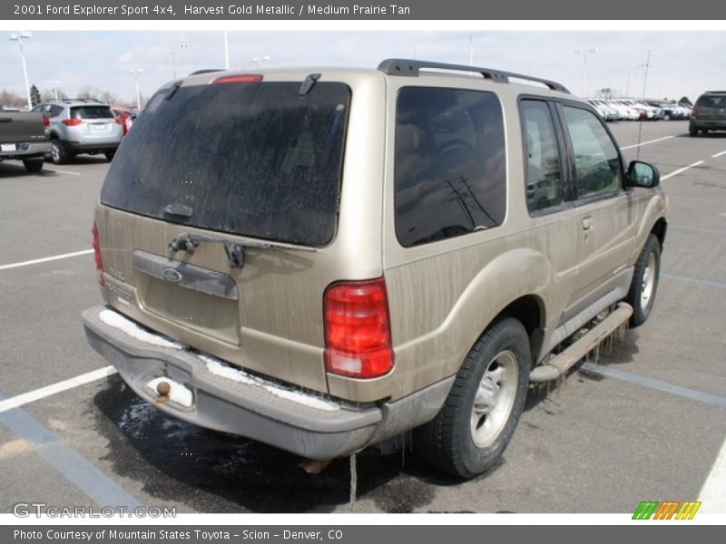 Harvest Gold Metallic / Medium Prairie Tan 2001 Ford Explorer Sport 4x4