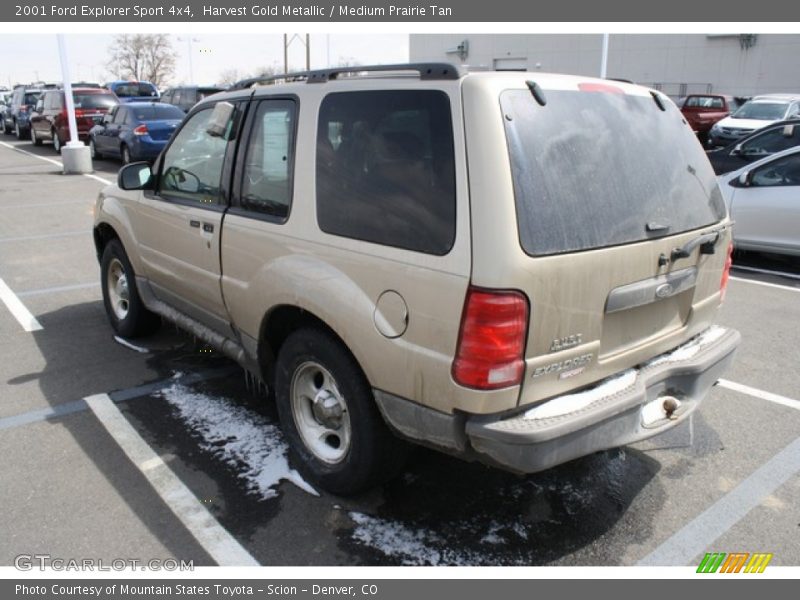 Harvest Gold Metallic / Medium Prairie Tan 2001 Ford Explorer Sport 4x4