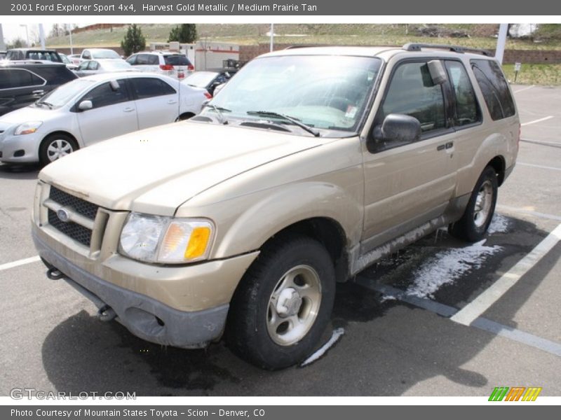 Harvest Gold Metallic / Medium Prairie Tan 2001 Ford Explorer Sport 4x4
