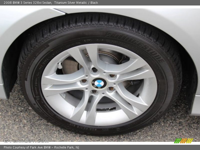 Titanium Silver Metallic / Black 2008 BMW 3 Series 328xi Sedan